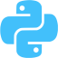 caribbean blue python icon