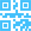 caribbean blue qr code icon