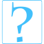 caribbean blue question mark 11 icon