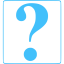 caribbean blue question mark 8 icon