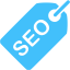 caribbean blue seo tag icon