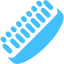 caribbean blue shoe brush icon