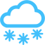 caribbean blue snow icon