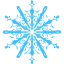 caribbean blue snowflake 10 icon