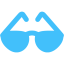 caribbean blue sun glasses icon