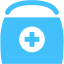 caribbean blue survival bag icon