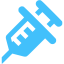 caribbean blue syringe icon