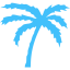 caribbean blue tree 85 icon