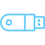 caribbean blue usb 3 icon