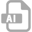 dark gray adobe ai 2 icon