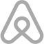 dark gray airbnb icon