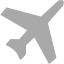 dark gray airplane 3 icon