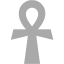 dark gray ankh icon