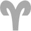 dark gray aries icon