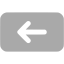 dark gray backspace icon