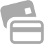 dark gray bank cards icon