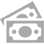 dark gray banknotes icon