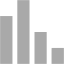 dark gray bar chart 5 icon