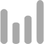 dark gray bar chart 6 icon