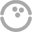 dark gray bowling ball icon