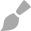 dark gray brush icon