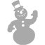 dark gray christmas 2 icon