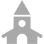 dark gray church icon