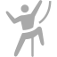 dark gray climbing icon