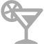 dark gray cocktail icon