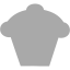 dark gray cupcake 2 icon