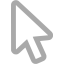 dark gray cursor icon