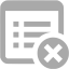 dark gray delete property icon