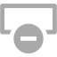 dark gray delete row icon