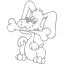 dark gray dog 23 icon