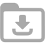 dark gray downloads icon