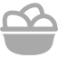 dark gray eggs icon