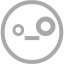 dark gray emoticon 11 icon