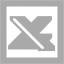 dark gray excel icon