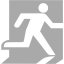 dark gray exit icon