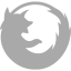 dark gray firefox icon