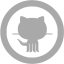 dark gray github 10 icon