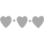 dark gray heart 28 icon