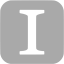 dark gray instapaper icon