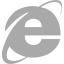 dark gray internet explorer icon