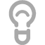 dark gray light bulb 7 icon