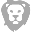 dark gray lion icon