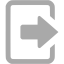 dark gray logout icon
