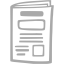 dark gray newspaper 10 icon