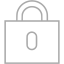 dark gray padlock 12 icon