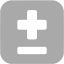 dark gray plus minus icon